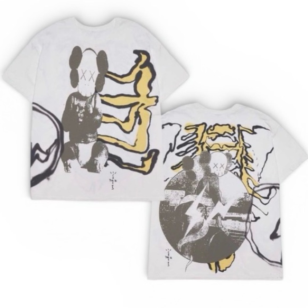 NEW Cactus Jack Travis  Scott + KAWS Fragment Tee Size X-Large Men
